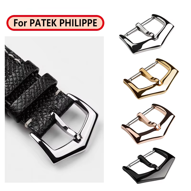 Bracelet de montre boucle en métal pour PATEK PHILIPPE 16mm 18mm cuir Silicone Nylon