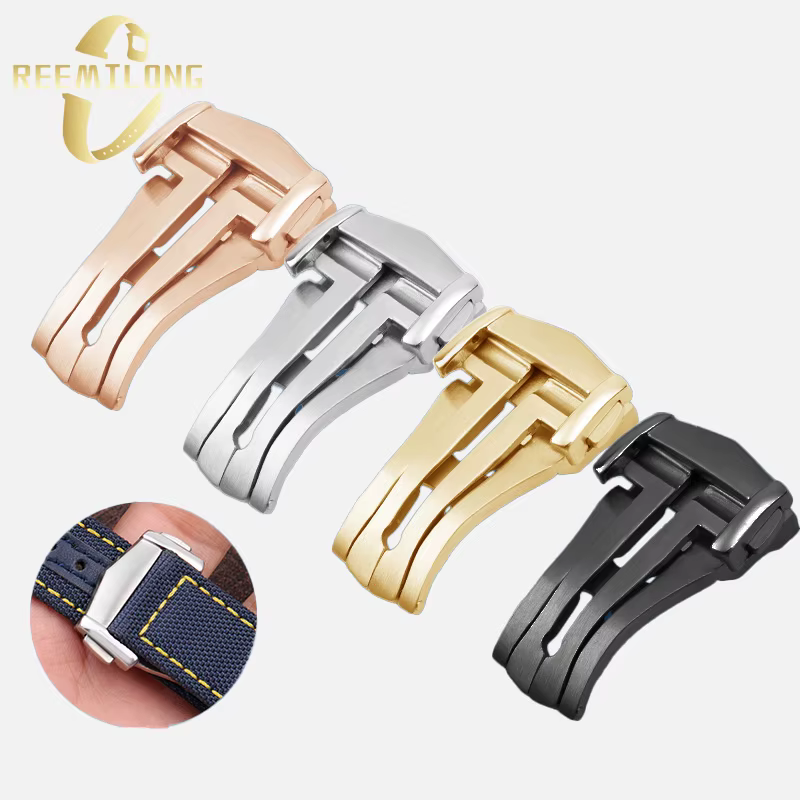 Boucle pliante pour montre en acier inoxydable