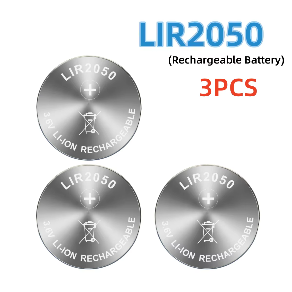 1-10 pièces LIR2050 3.6V batterie Rechargeable au Lithium remplacer CR2050 pour montre caméra télécommande calculatrice horloge