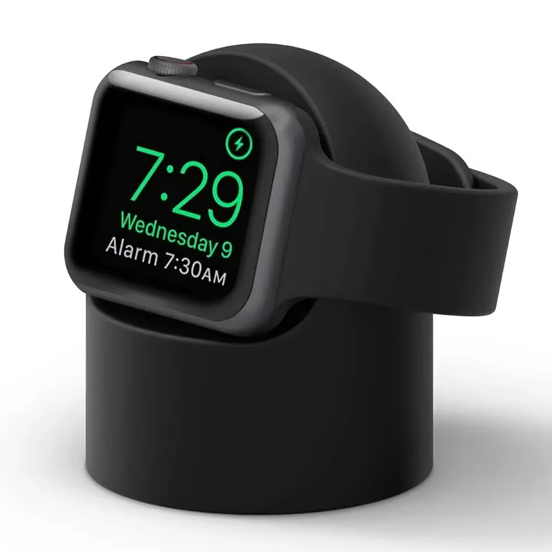 Support de câble de charge en silicone pour Apple Watch Series 9