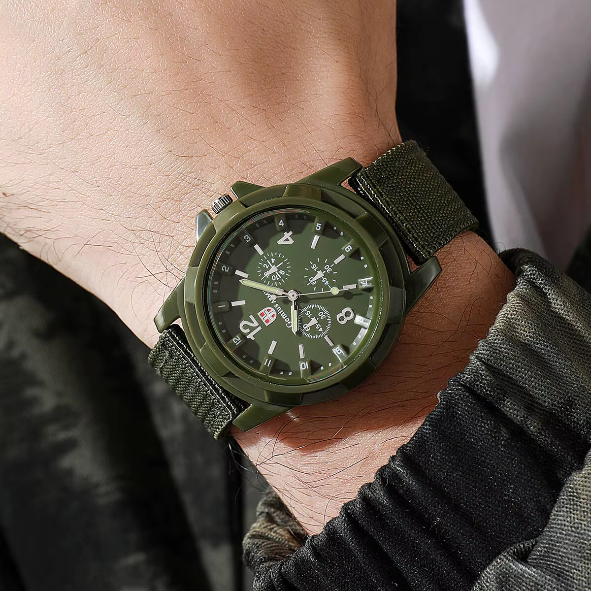 Montres militaires décontractées pour hommes