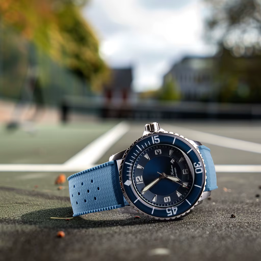 Bracelet de montre en silicone tropical à libération rapide