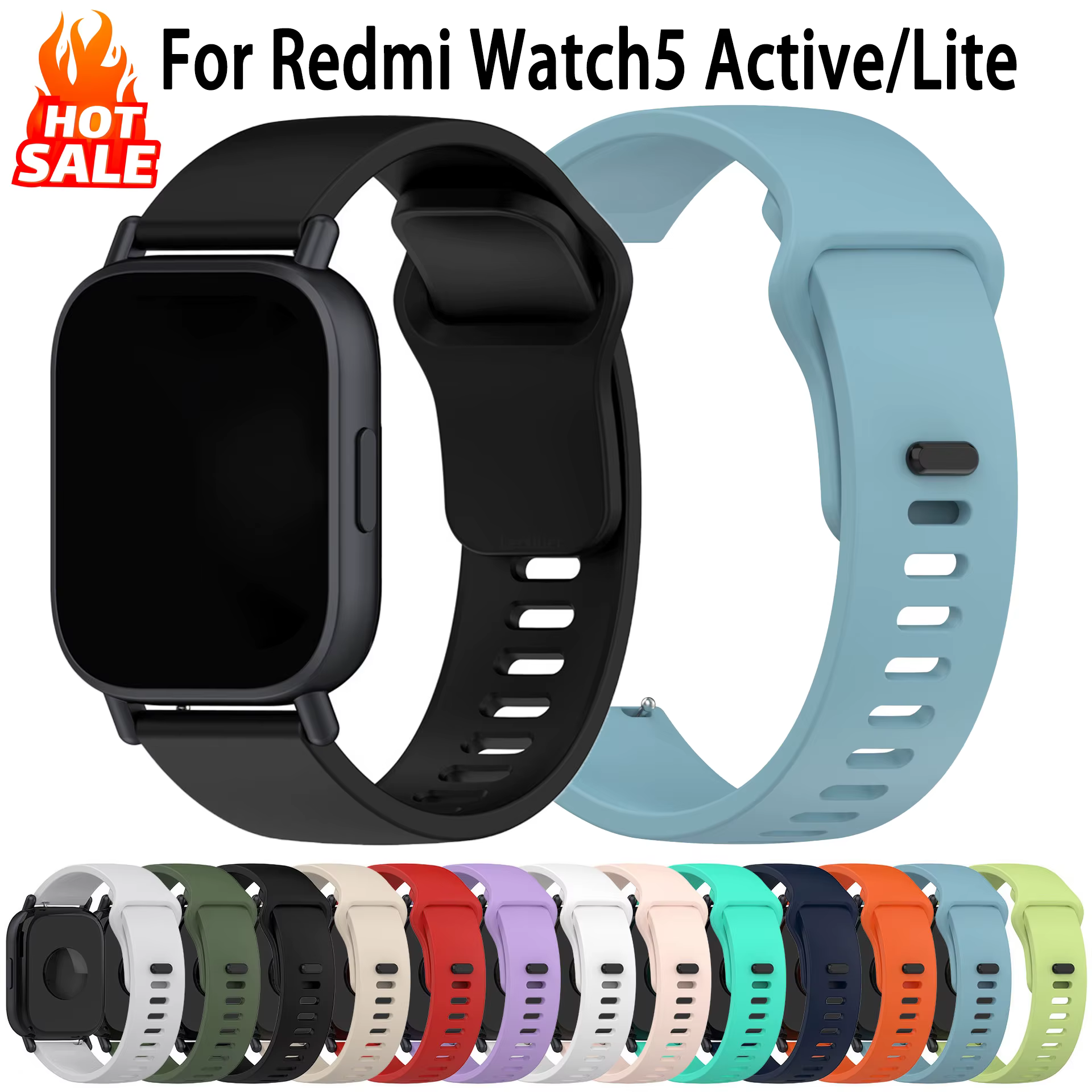 Bracelet en Silicone Original pour montre connectée Redmi watch 5 Active/5 lite