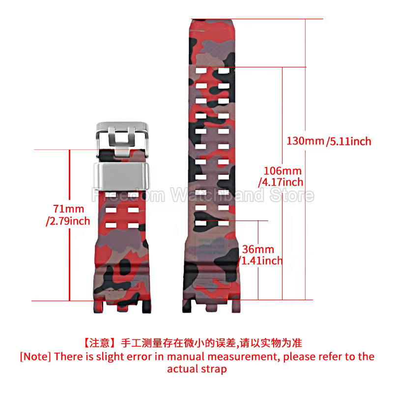 Pour Casio G-SHOCK Mudmaster II GWG - 2000 GWG - 2040 bracelet de montre en résine de qualité supérieure en kaki rouge noir taille spéciale conception antidérapante