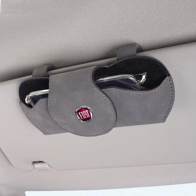 Boîte de rangement de lunettes pare-soleil de voiture, étui de lunettes de soleil pour Fiat Ducato 500 500L Panda Grande Punto Lancia Musa, accessoires