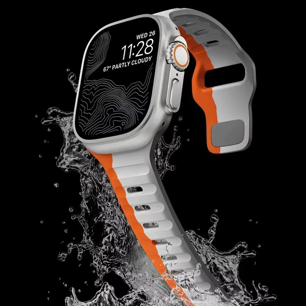Bracelet en Silicone souple pour Apple Watch