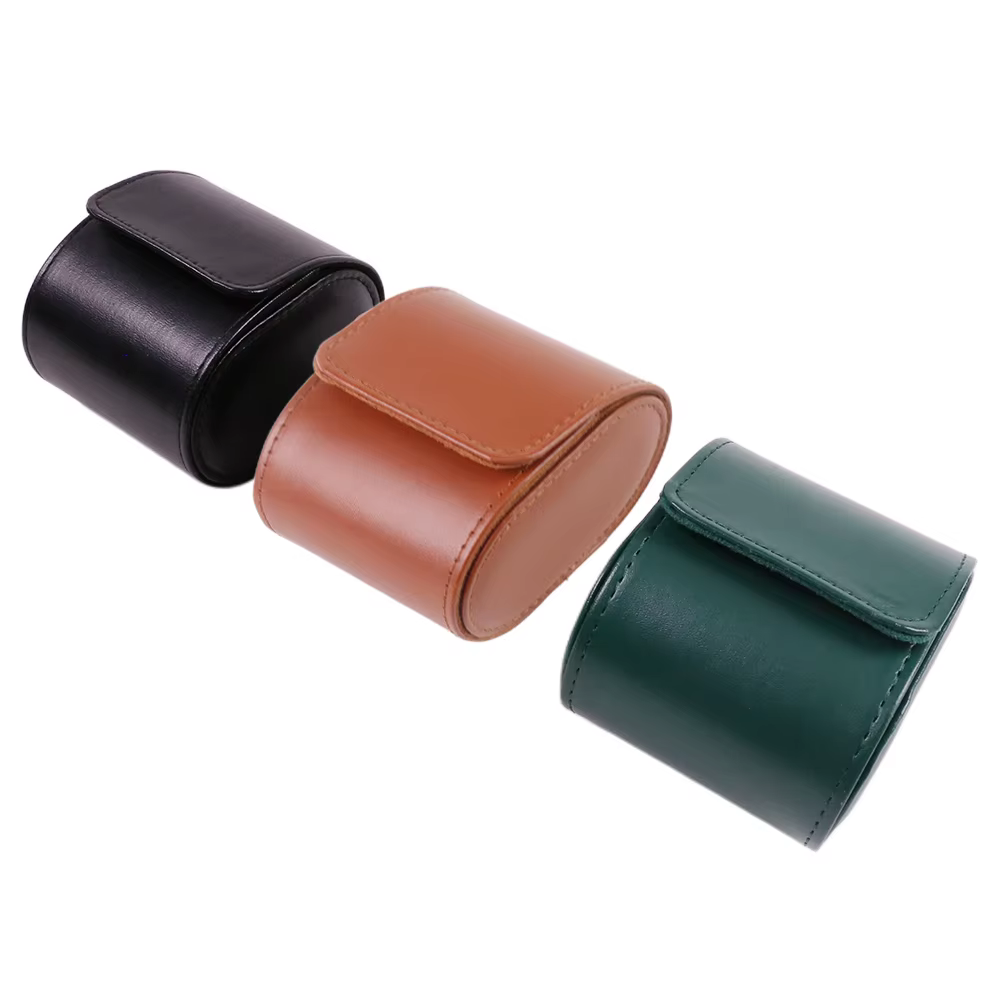 Boîte de rangement pour montre en cuir PU
