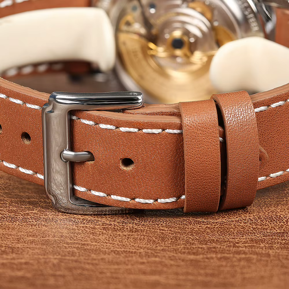 Boderry-Montre mécanique automatique vintage pour homme
