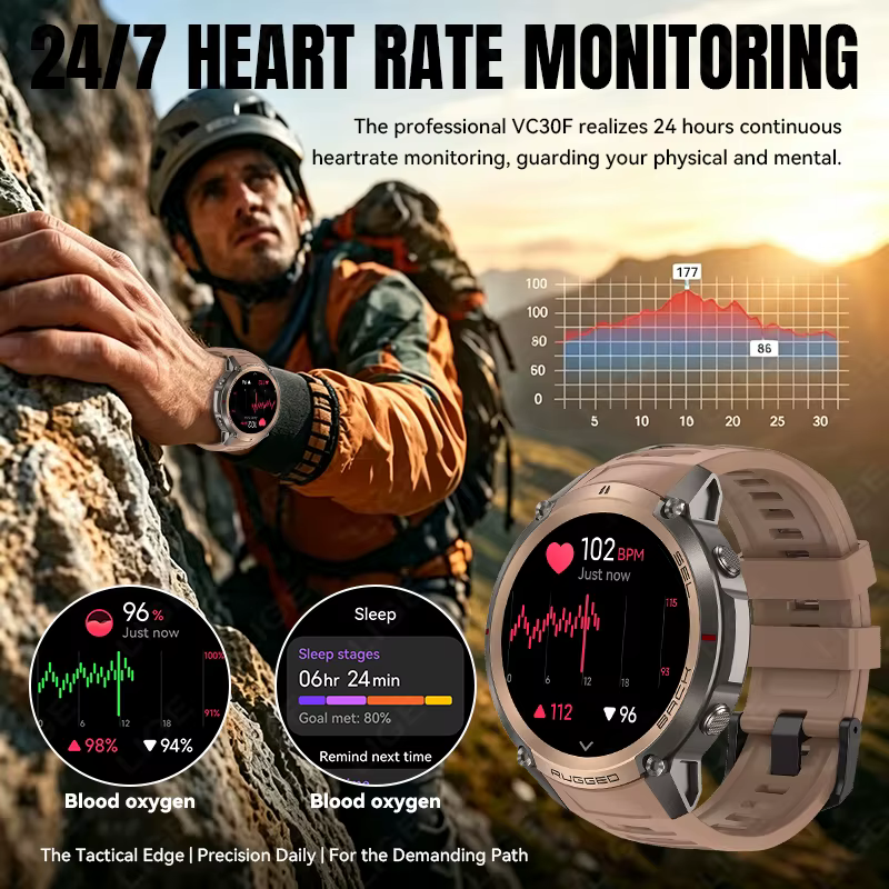 Nouvelle montre connectée GPS d'extérieur 2026 avec cartes hors ligne