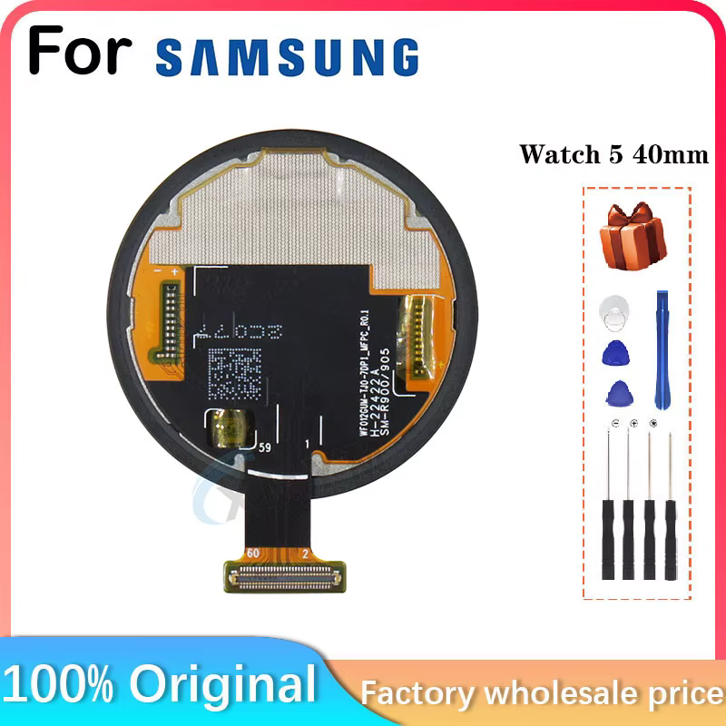 Pour Samsung Galaxy Watch 5 40mm SM-R900 SM-R905 Bluetooth Smart Watch LCD Affichage Remplacement et Réparation