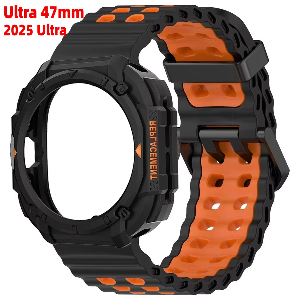 Nouveau boîtier blindé + Bracelet pour Samsung Galaxy Watch Ultra(2025) 47mm Ultra(2024)