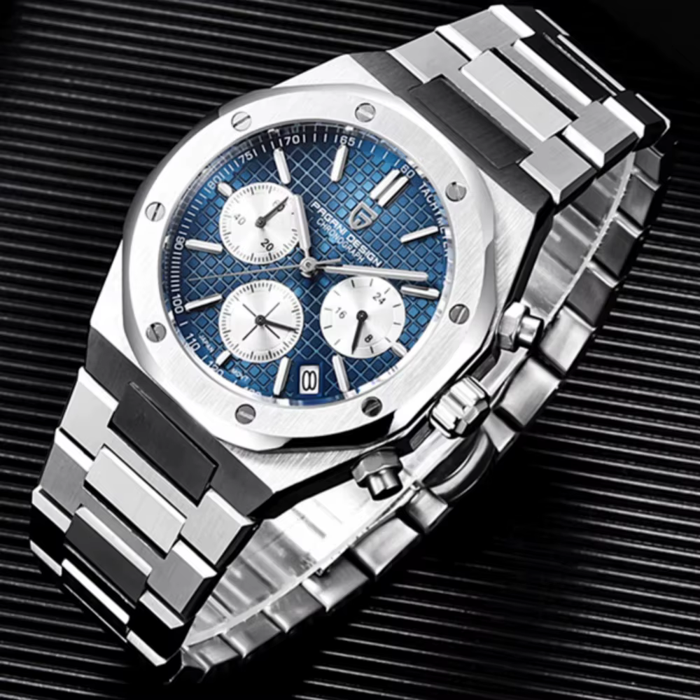 2025 PAGANI DESIGN PD1707 montres à Quartz pour hommes 40MM en acier inoxydable verre saphir étanche horloge de luxe cadeau Reloj Hombre
