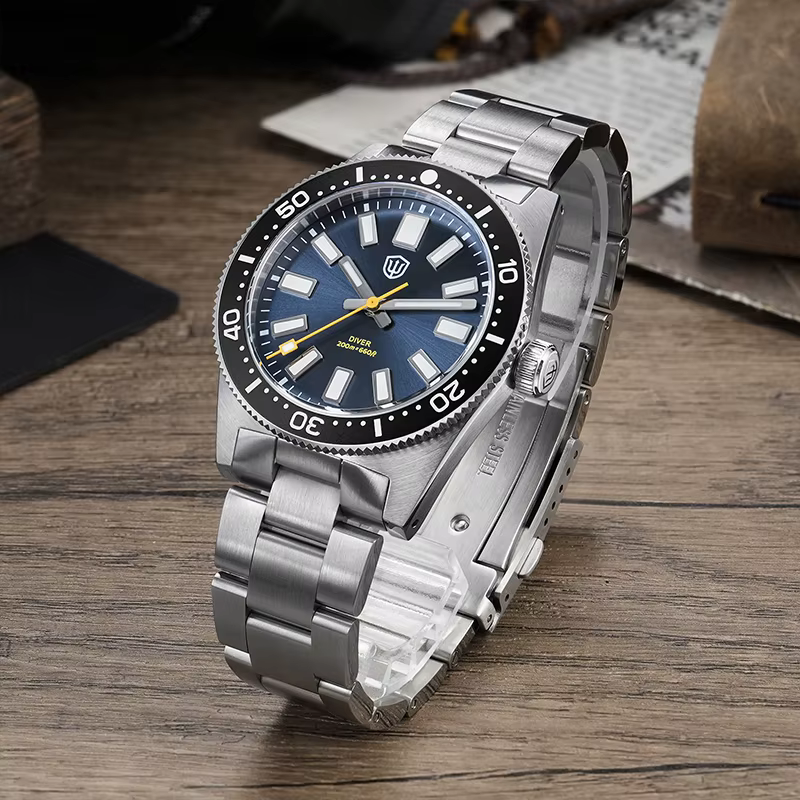 Watchdives WD1965 V2 montre à Quartz VH31 balayage deuxième mouvement lumineux bombé saphir 20Bar étanche 38mm Vintage 62mas montres
