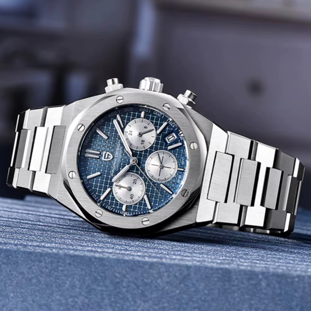2025 PAGANI DESIGN PD1707 montres à Quartz pour hommes 40MM en acier inoxydable verre saphir étanche horloge de luxe cadeau Reloj Hombre