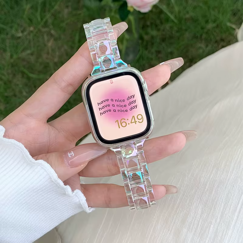Bracelet Laser Transparent pour Apple Watch