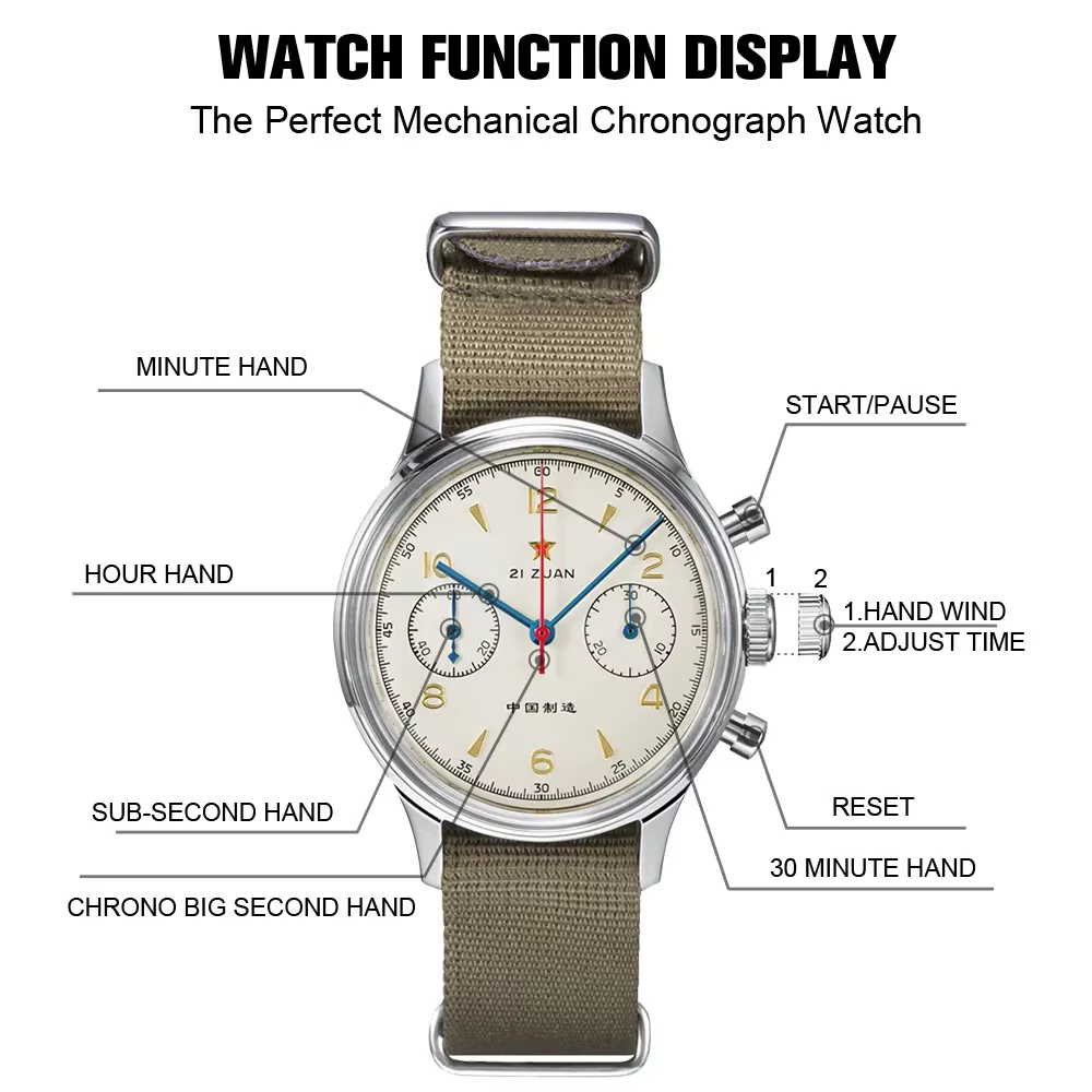RED STAR-Montre Mécanique ST1901 pour Homme