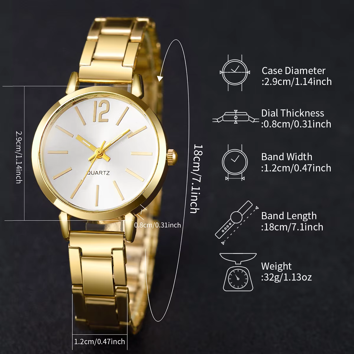 6 pièces/ensemble montre pour femme mode bracelet en acier inoxydable montres à Quartz analogiques coeur ensemble de bijoux (sans boîte)