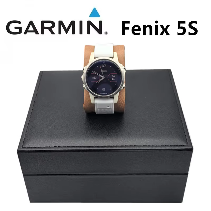 Montre GPS Garmin Fenix 5S 42 mm avec moniteur de fréquence cardiaque optique pour les sports de plein air