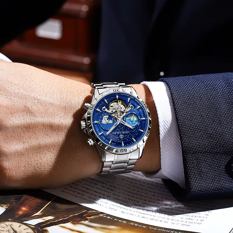 Montre automatique à remontage automatique pour homme