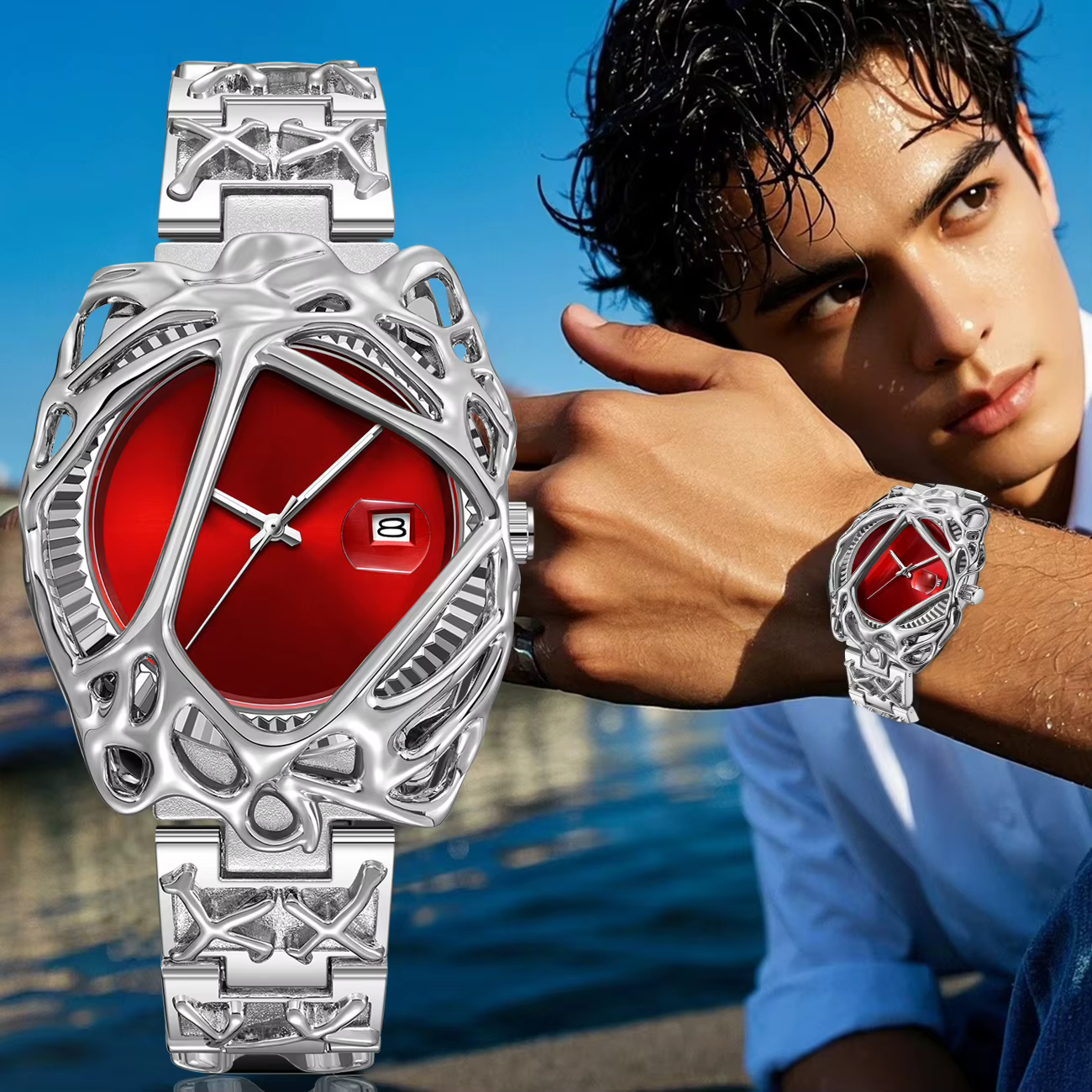 Montre à quartz pour homme