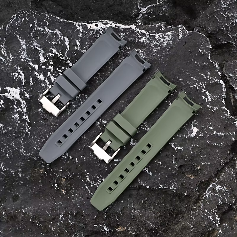 Bracelet en caoutchouc fluoré pour Tudor Black Bay série spécial 20mm extrémité incurvée FKM