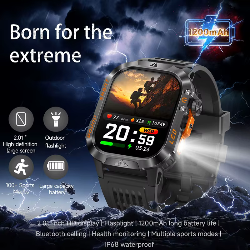 Montre connectée de randonnée mondiale 2026 avec écran 2