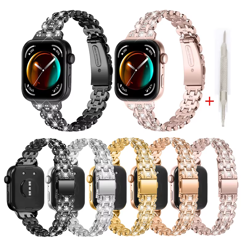 Bracelet en acier inoxydable pour Huawei Watch Fit 3 4 5