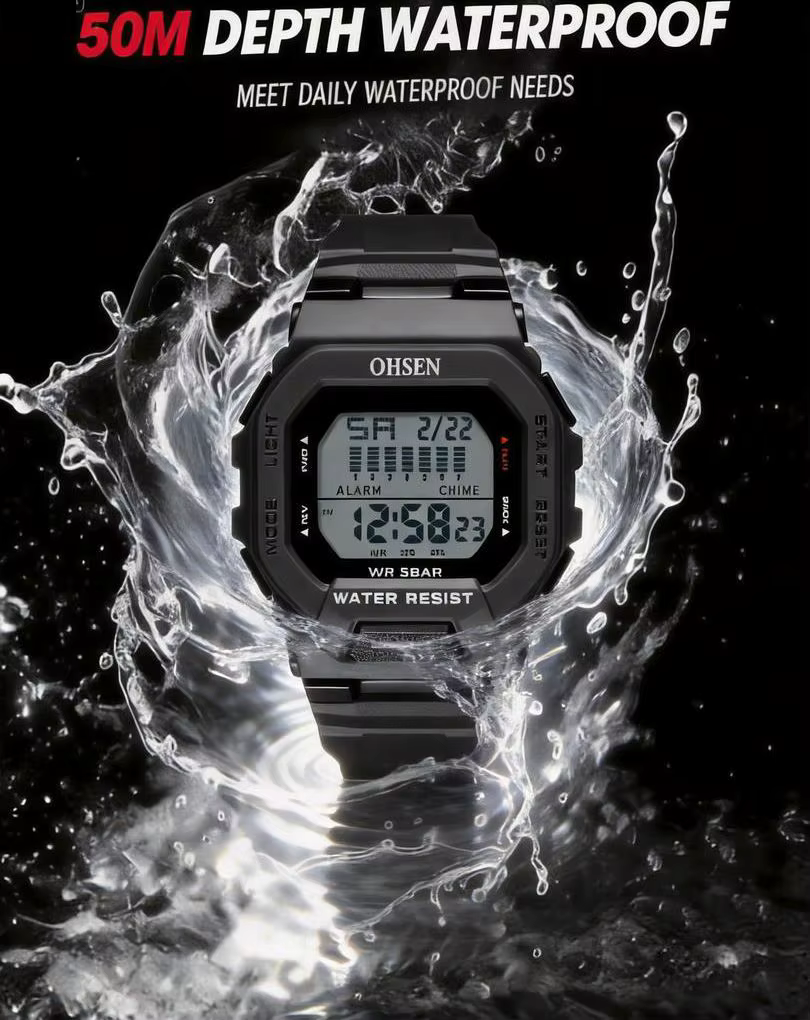 Montres numériques pour homme OHSEN