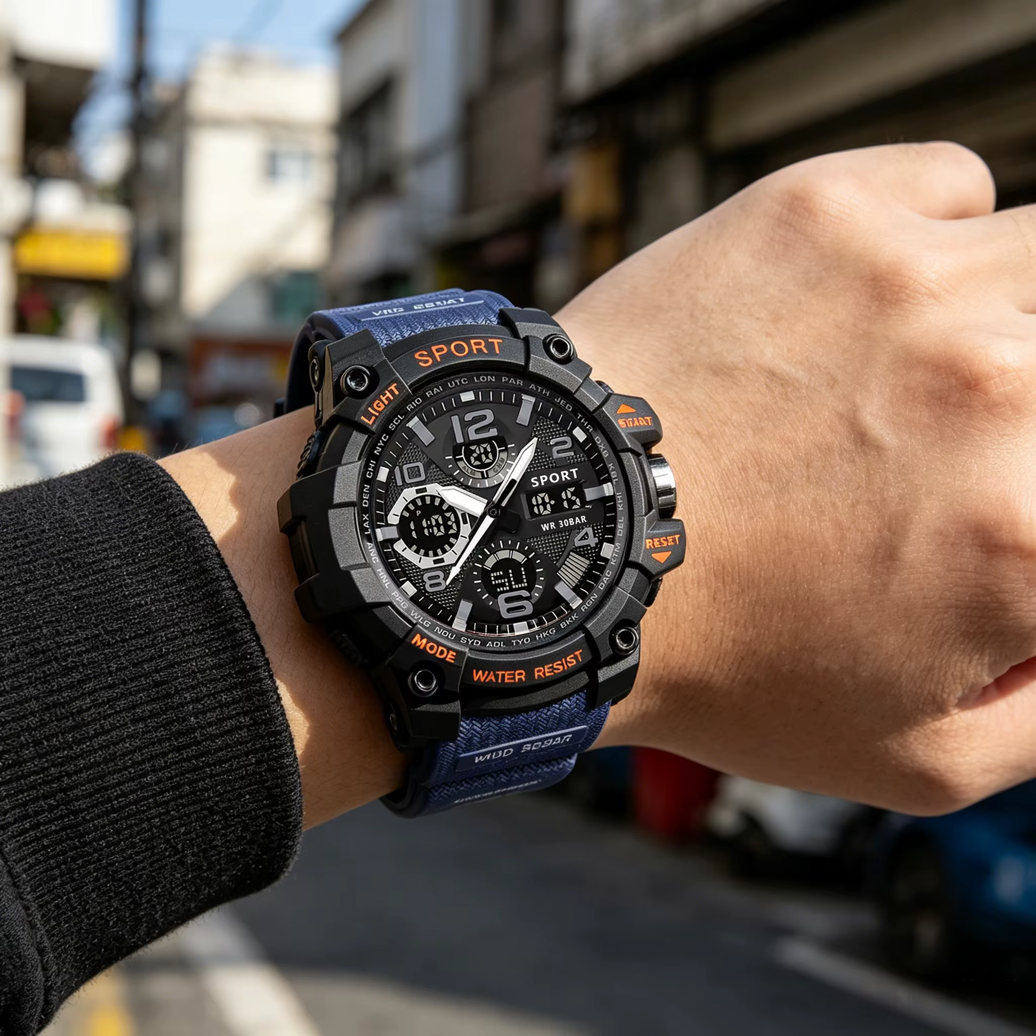 Montre électronique polyvalente pour hommes jeunes, montre multifonctionnelle pour étudiants - Un bon choix pour offrir à des amis et à la famille