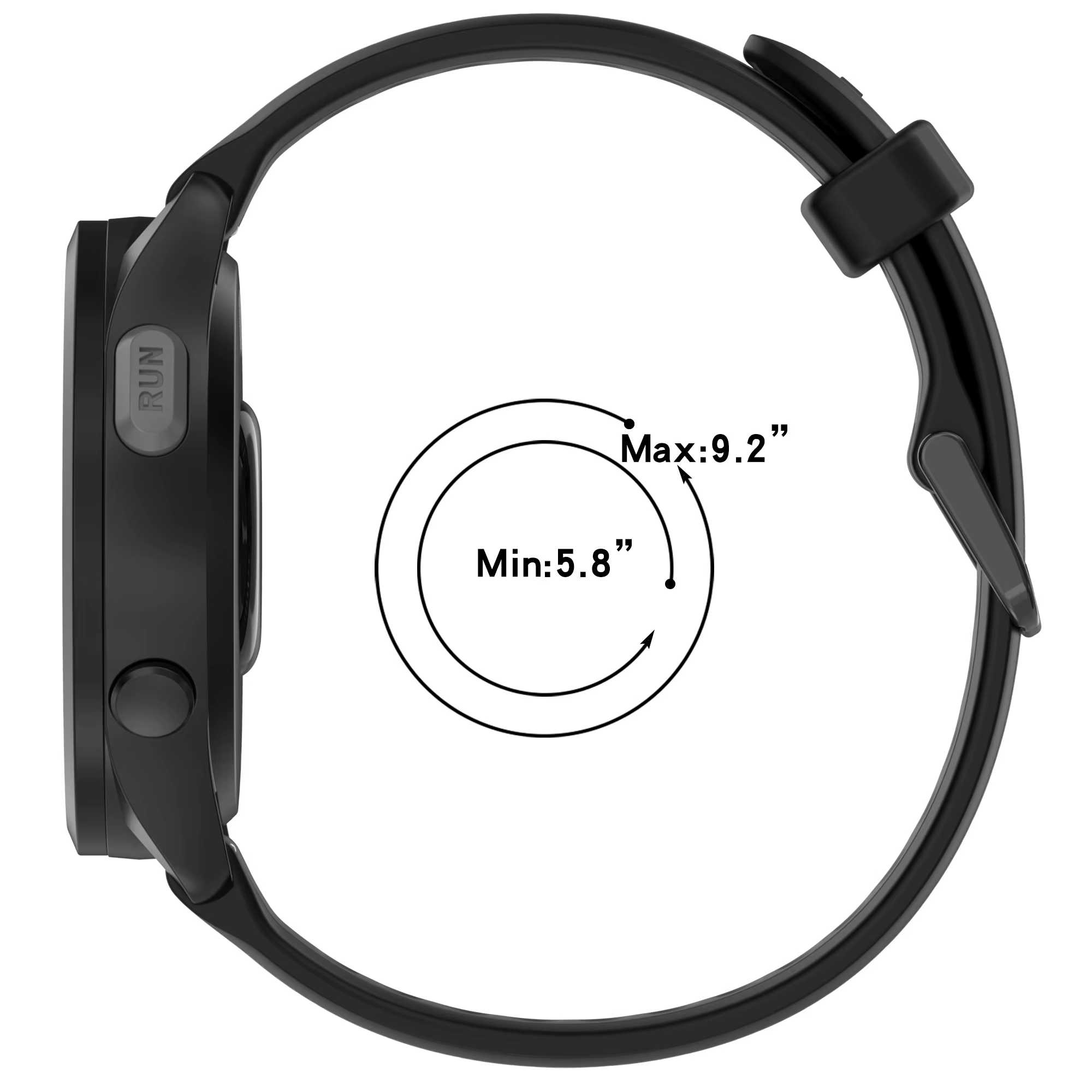 Bracelet de rechange en silicone pour Garmin Forerunner