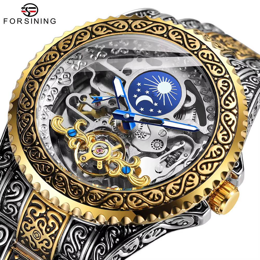Forsining-Montre mécanique de luxe pour homme