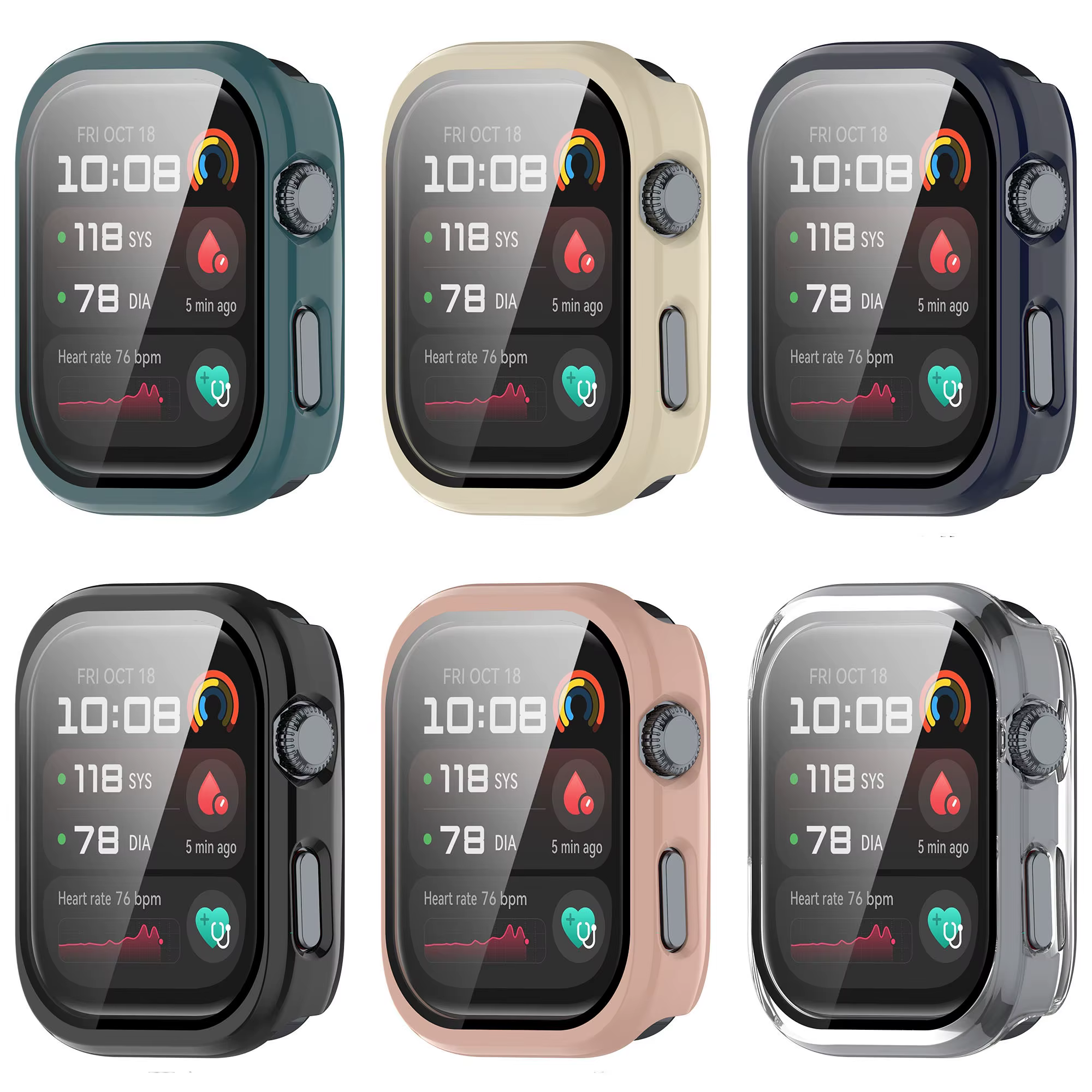PC + étui de protection en verre trempé pour Huawei Watch D2 coque