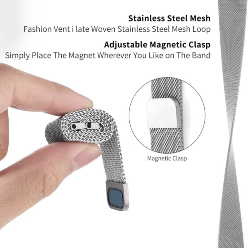 Bracelet en acier inoxydable de 20 mm et 22 mm compatible avec Samsung Galaxy Watch