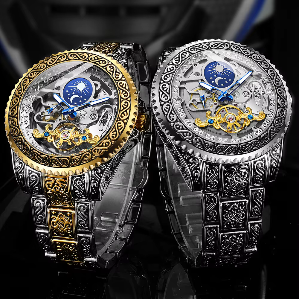 Forsining-Montre mécanique de luxe pour homme