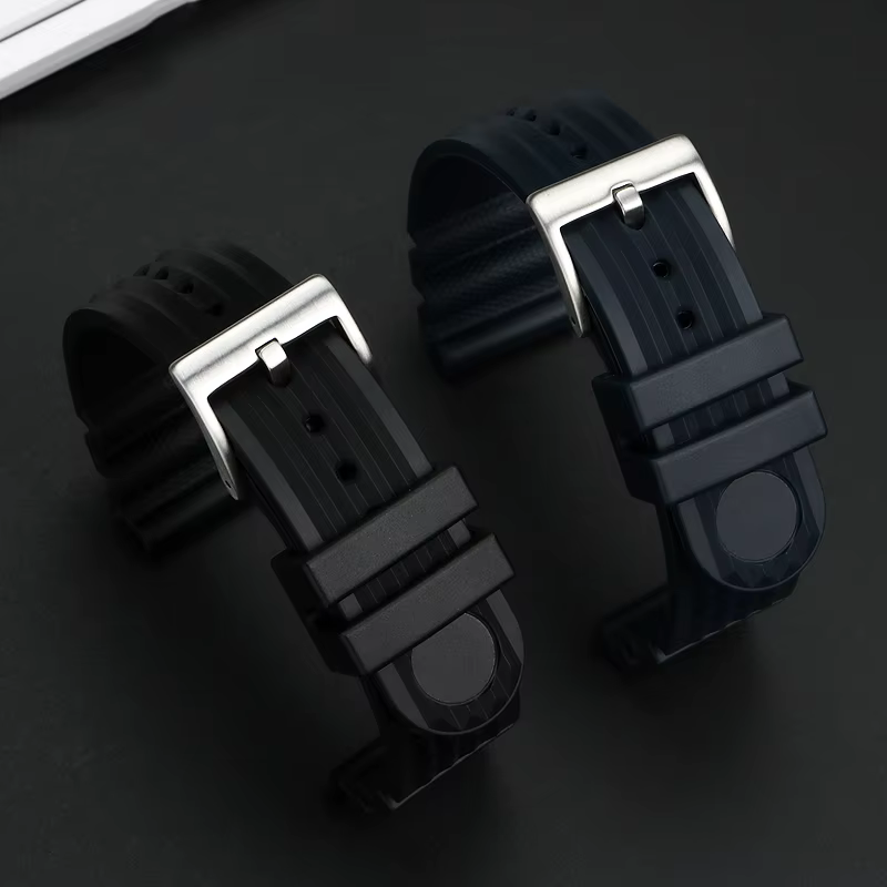 Bracelet de montre en caoutchouc de haute qualité pour Seiko ancêtre mm série PROSPEX SKX007 Water Ghost 20mm Abalone Small MM Silicone mâle 22mm