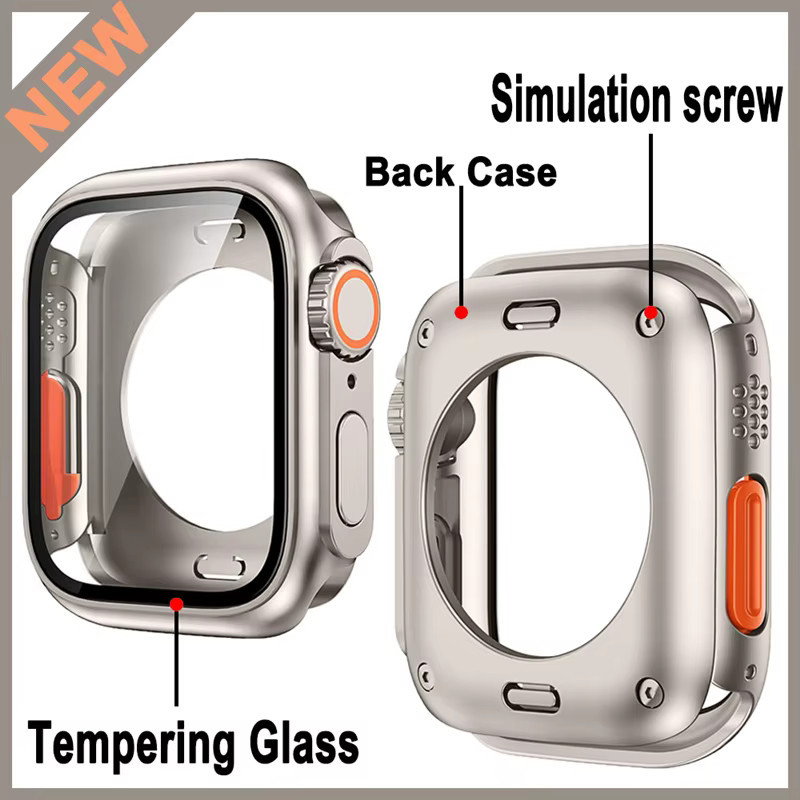 Housse de protection d'écran pour Apple Watch 44mm 45mm 40mm 41mm