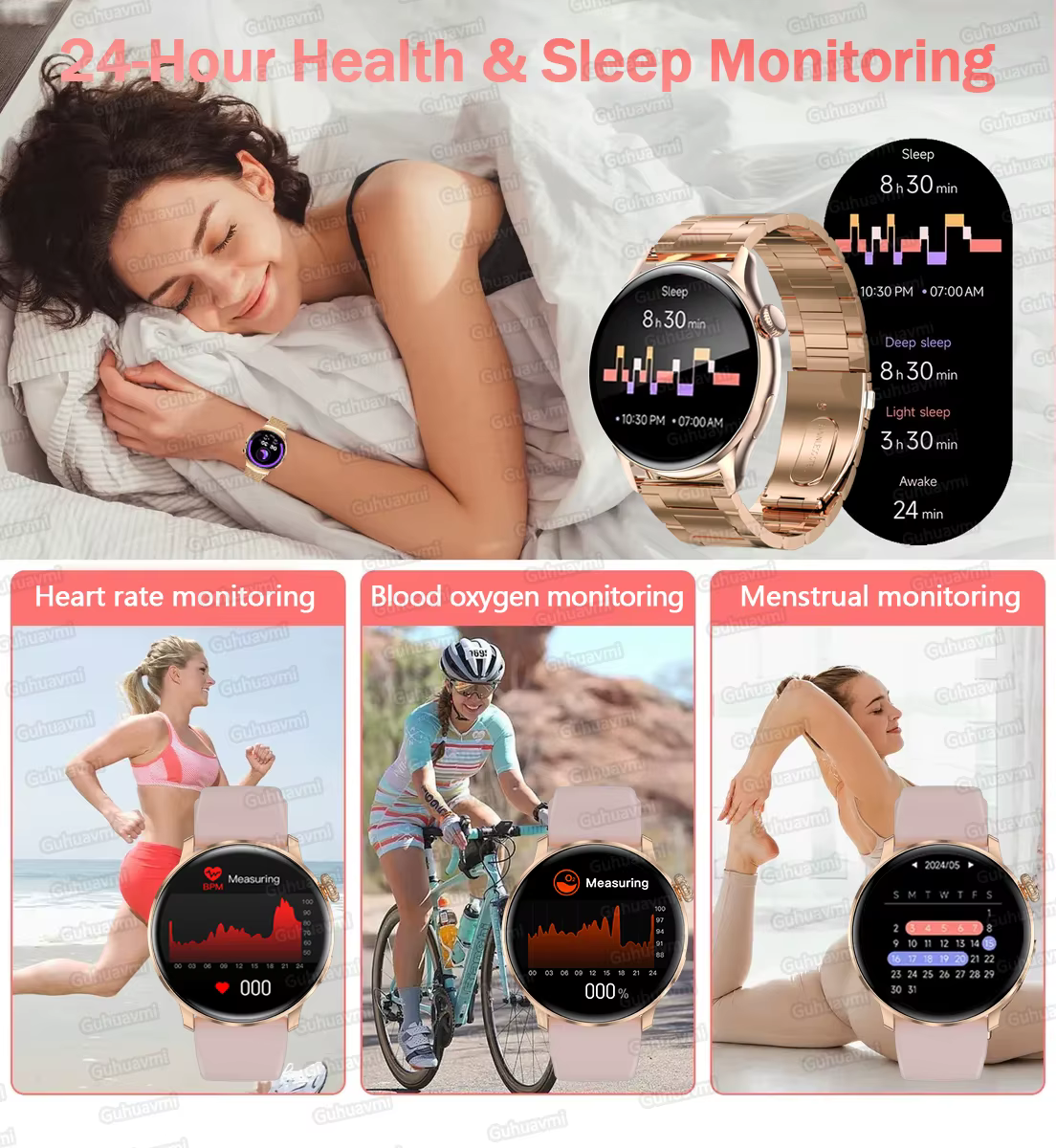 Nouvelle Montre Connectée GPS Femme 2026 – Écran AMOLED Ultra-fin 8