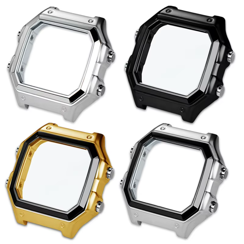 Boîtier en métal modifié pour montre Casio Small Square 3299 AE-1200WH