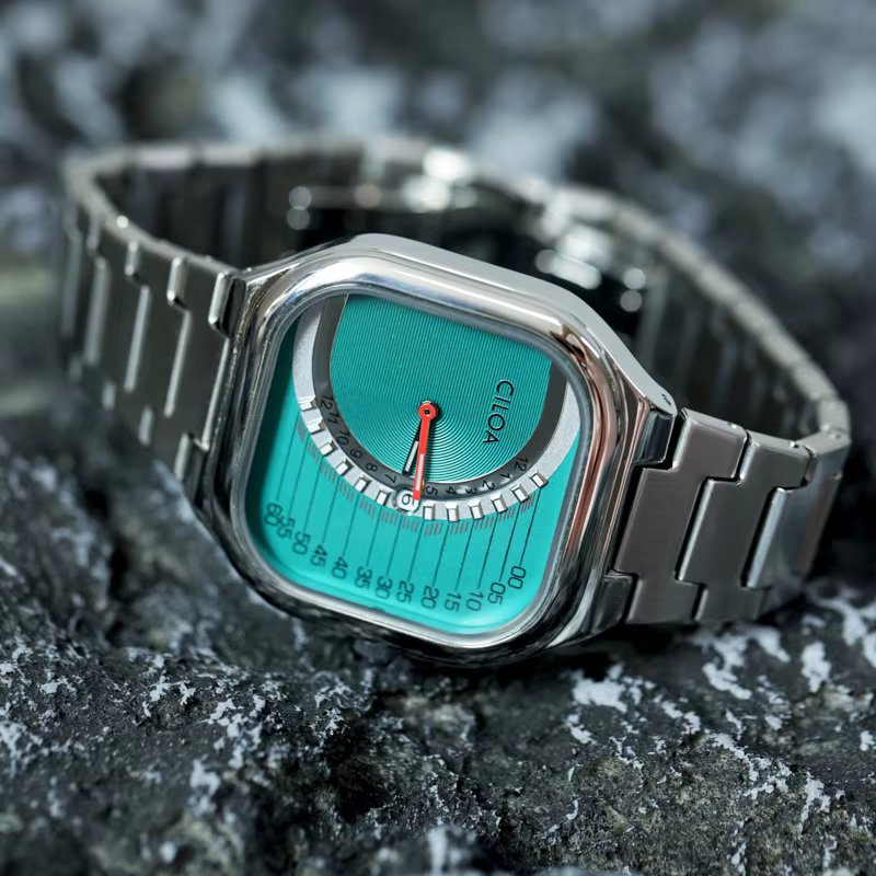 Montre carrée rétro CILOA pour homme