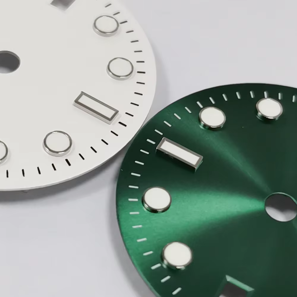 Cadran de montre lumineux vert 29MM