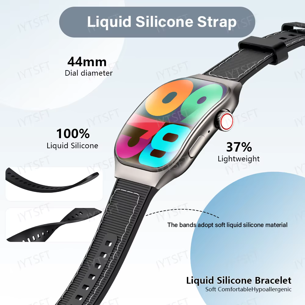 LAXASFIT Nouvelle montre connectée Bluetooth pour hommes avec écran incurvé HD de 2