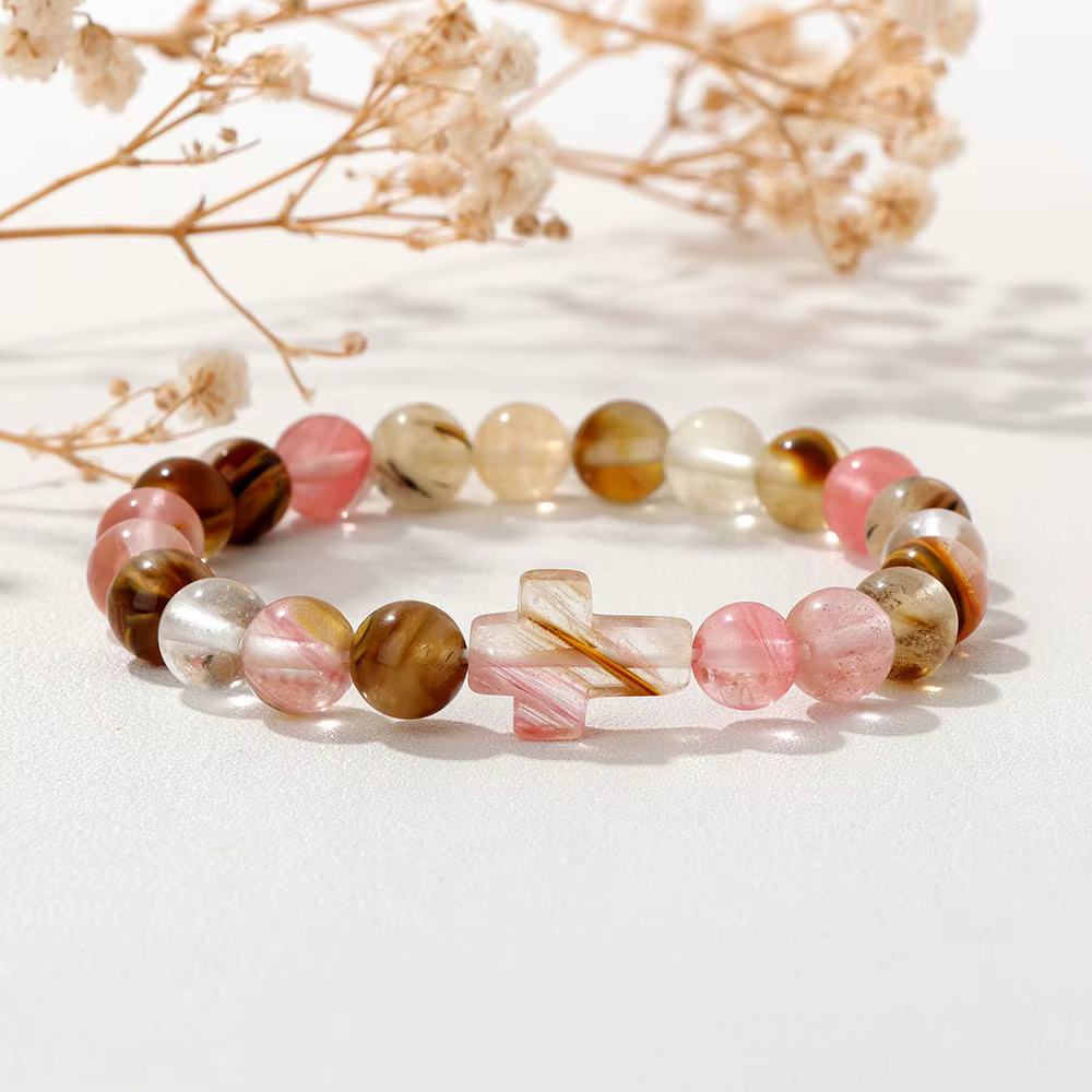Bracelet en Pierre Naturelle Multicolore pour Homme et Femme
