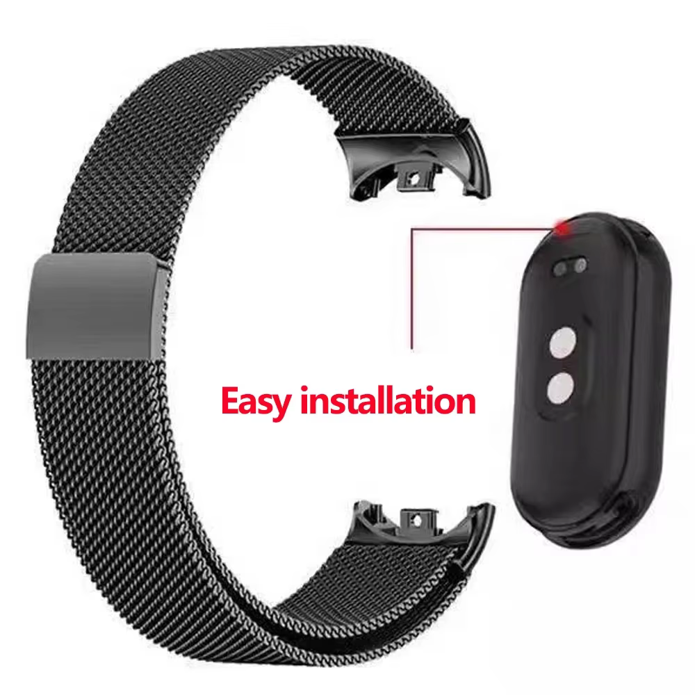 Bracelet milanais magnétique pour Xiaomi Mi Band 10 9 8