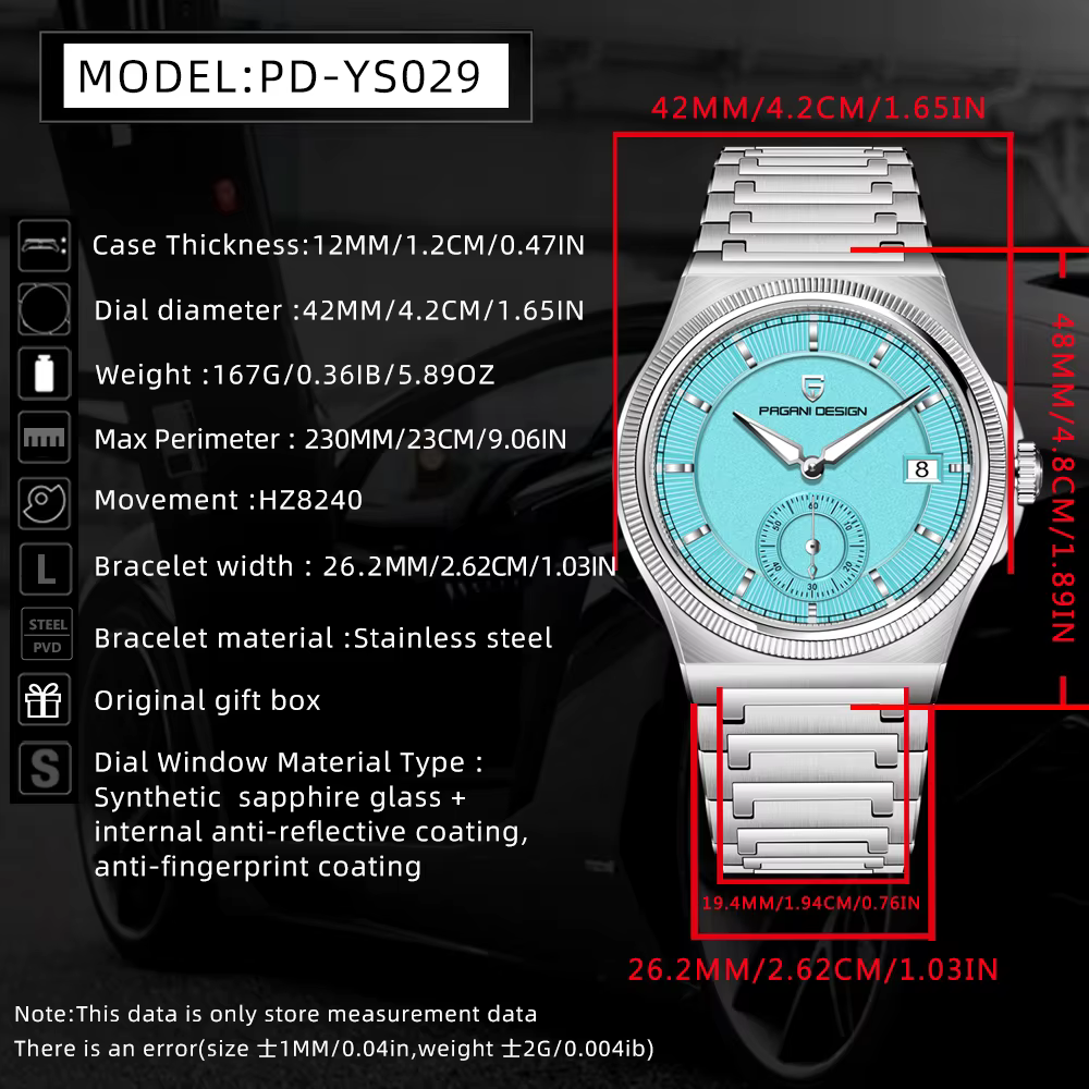 Nouvelle Montre Homme PAGANI DESIGN 2026
