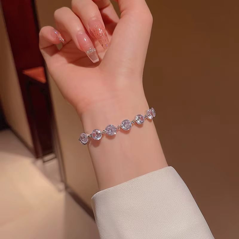 Uxury – raquette en cristal avec des strass, hain réglable, jeu d'angle, livraison directe
