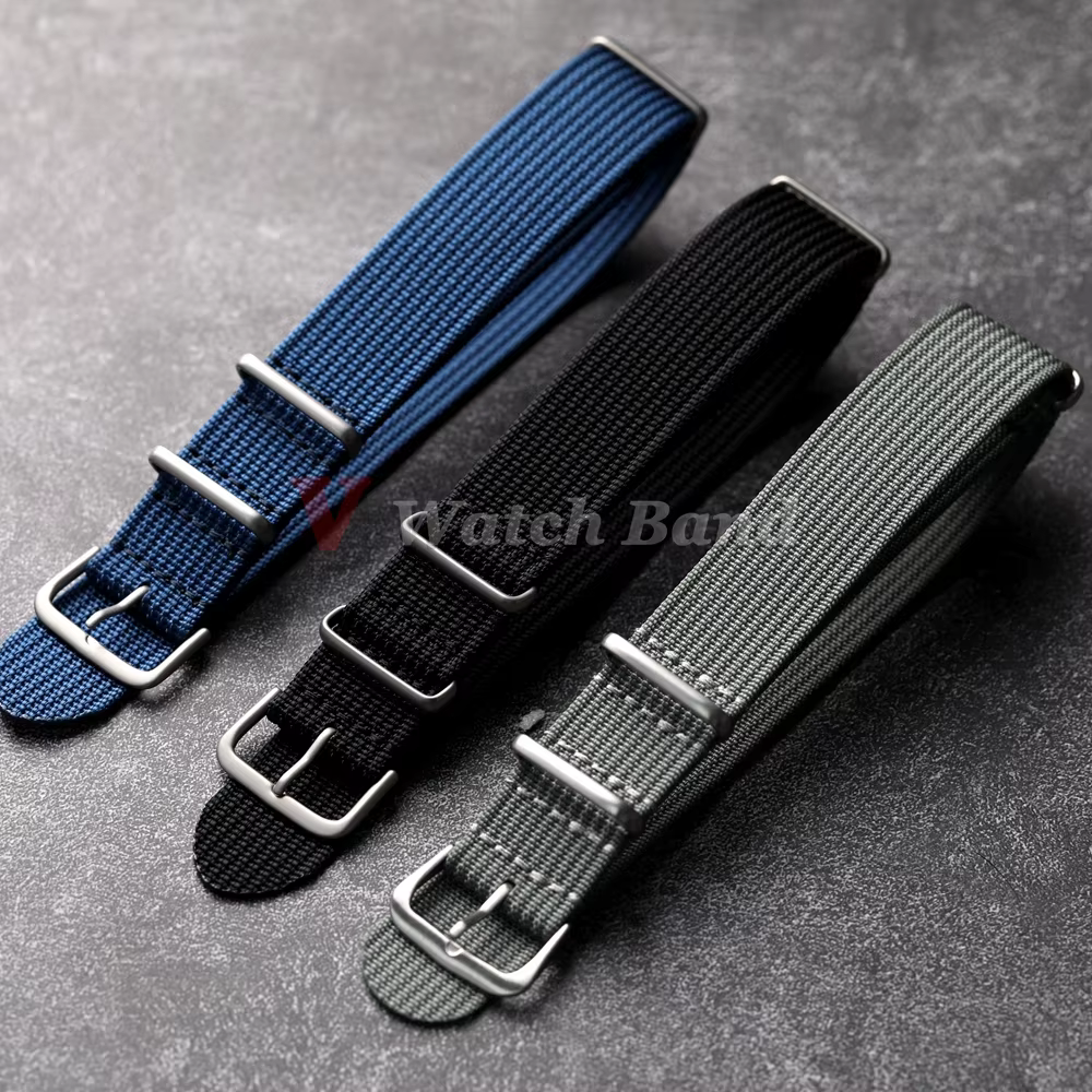 Nouveau bracelet de montre en Nylon nervuré