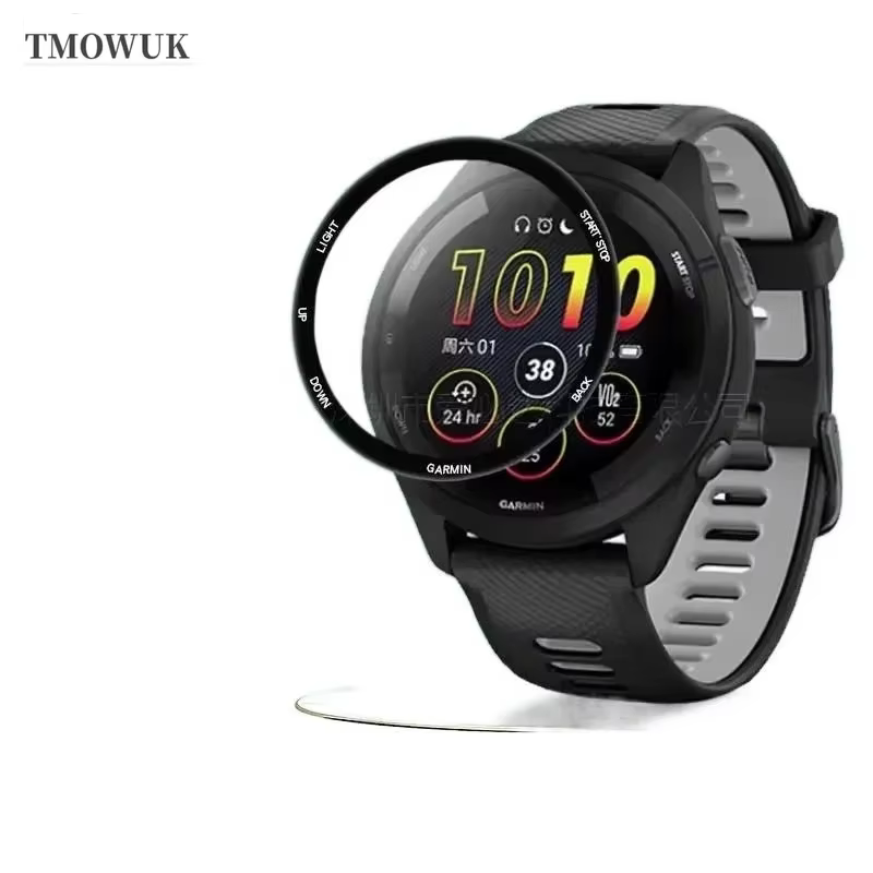 Pour Garmin Forerunner 158 165 245 255 255s 265 265s anti-rayures PM-3D couverture complète incurvée Film de protection d'écran souple et Flexible