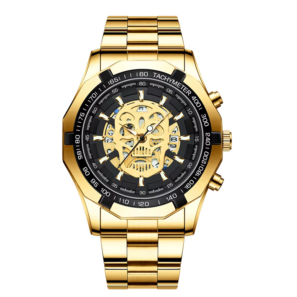 Montre-bracelet en acier inoxydable pour homme