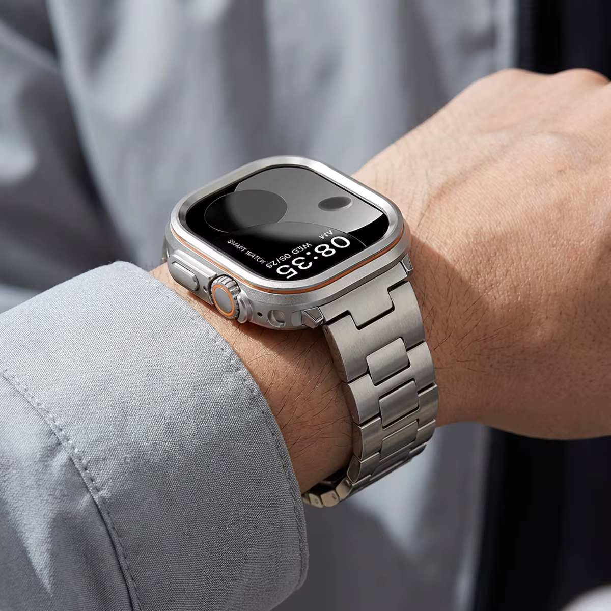 Coque en métal + PC pour Apple Watch Ultra 3/2/1 49mm