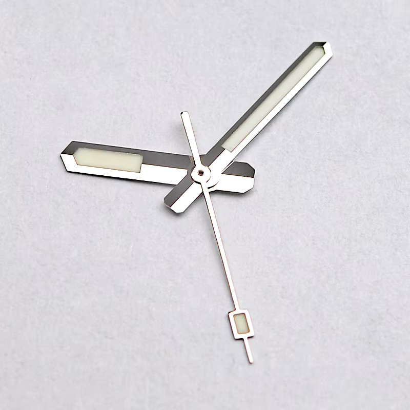 Aiguilles de montre or argent NH35 NH36 C3 vert lumineux